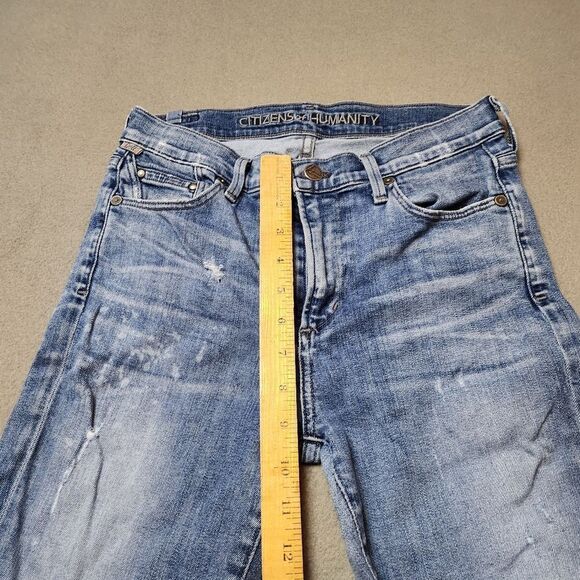 Citizens of Humanity Rocket Crop High Rise Skinny Jeans Distressed - Size 28 - Picture 16 of 16
